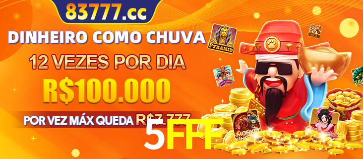 Banner do programa de recompensas Recomende para amigos do 5FFF, detalhando os bônus por convidar amigos, com prêmios que chegam a R$288.888.
