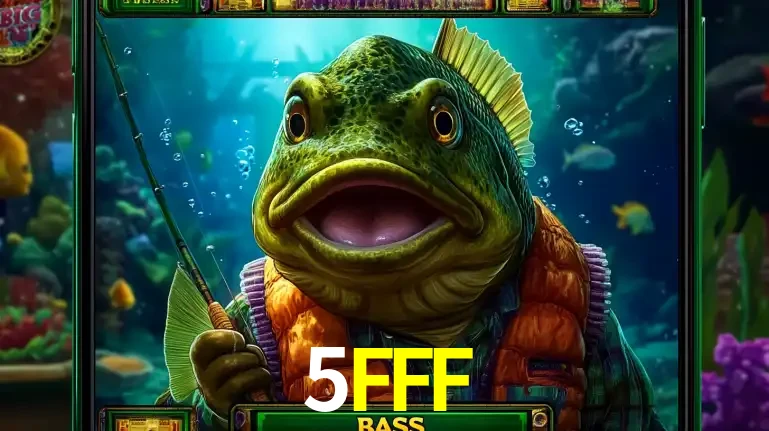 Personagem de peixe pescador do popular jogo de slot com tema de pescaria, uma das emocionantes opções de caça-níqueis para jogar e ganhar no cassino 5FFF.